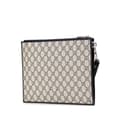 Miniatyrbild 2 av 10: Pre-owned Gucci GG Supreme Interlocking G Clutch Brown