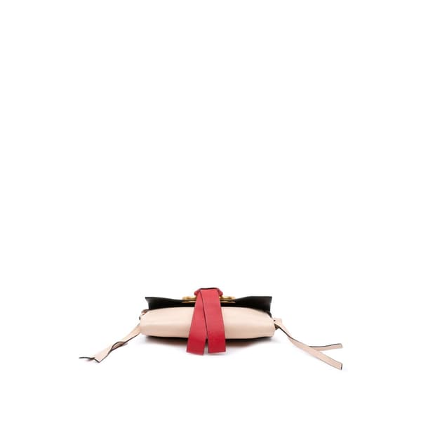 Pre-owned Valentino Leather VRing Clutch Pink