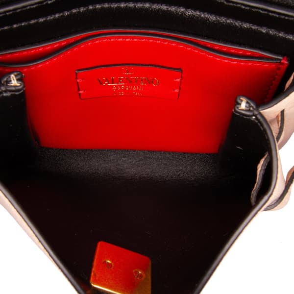 Pre-owned Valentino Leather VRing Clutch Pink