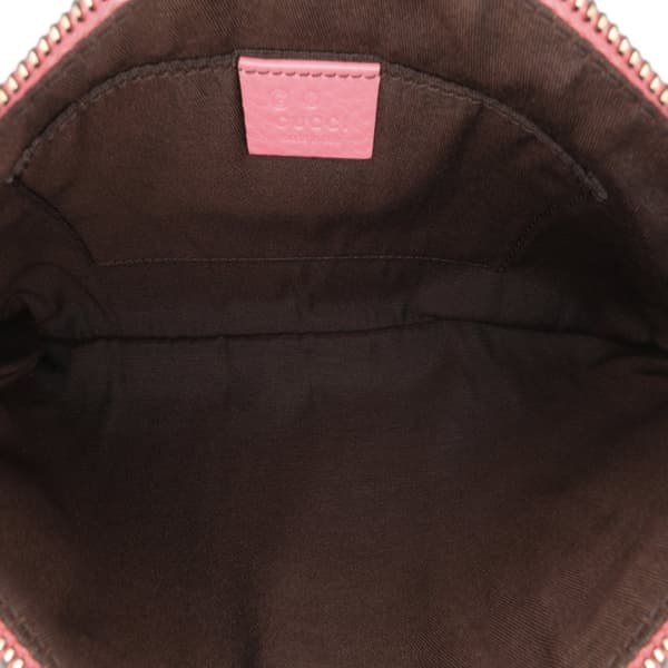 Pre-owned Gucci Calfskin Bamboo Clutch Pink