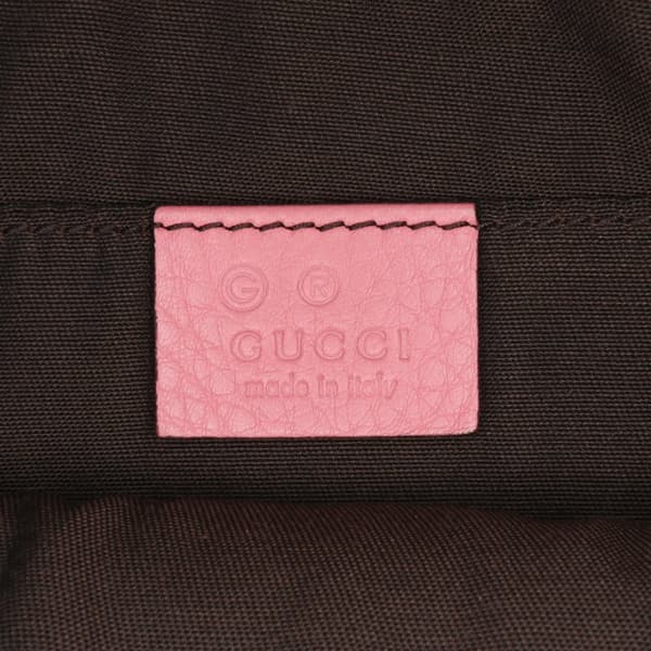 Pre-owned Gucci Calfskin Bamboo Clutch Pink