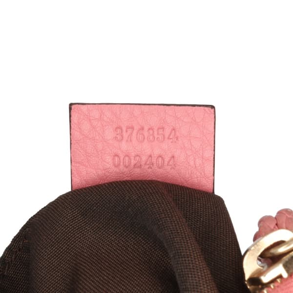 Pre-owned Gucci Calfskin Bamboo Clutch Pink