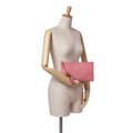 Pikkukuva 10 / 10: Pre-owned Gucci Calfskin Bamboo Clutch Pink