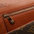 Miniatyrbild 7 av 10: Pre-owned Louis Vuitton Monogram Pochette Dame PM Brown