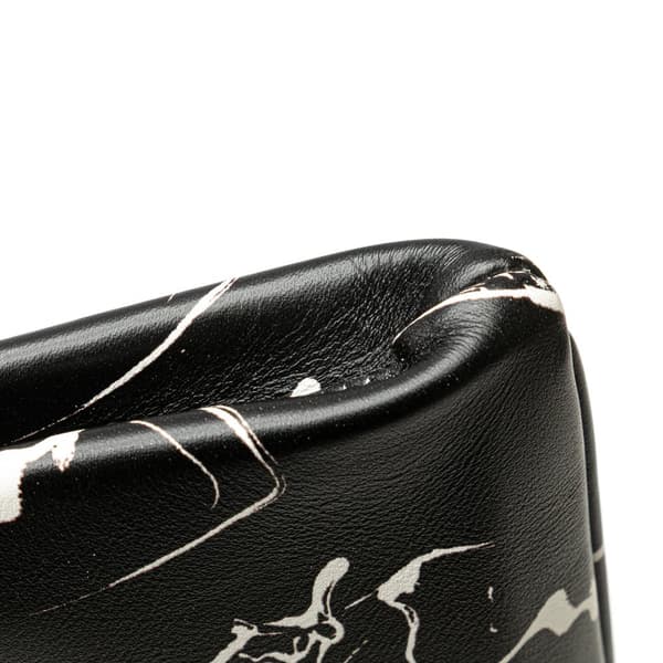 Pre-owned Saint Laurent Leather Gun Pop Print Clutch Black