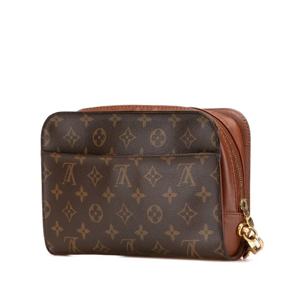 Pre-owned Louis Vuitton Monogram Orsay Brown
