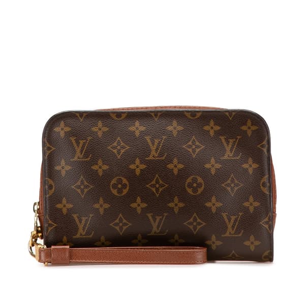 Pre-owned Louis Vuitton Monogram Orsay Brown