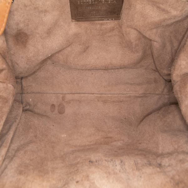 Pre-owned Bottega Veneta Small Nappa Intrecciato The Lauren 1980 Clutch Brown