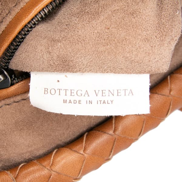 Pre-owned Bottega Veneta Small Nappa Intrecciato The Lauren 1980 Clutch Brown