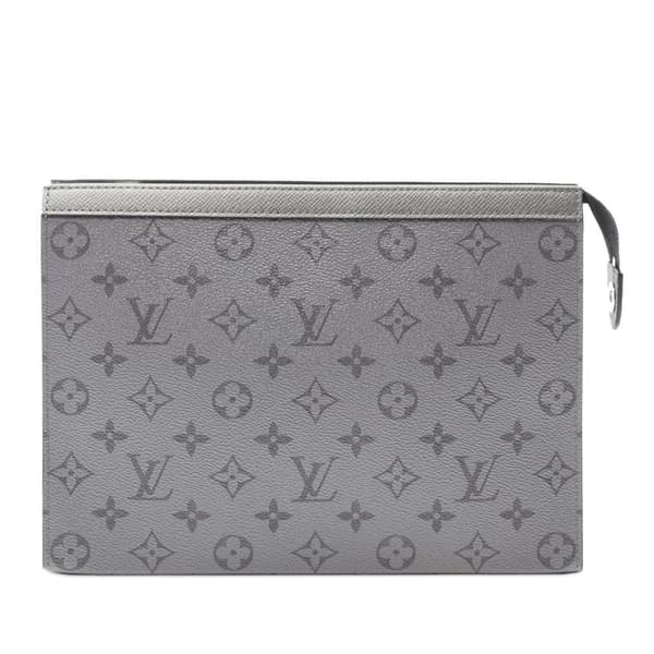 Pre-owned Louis Vuitton Monogram Taigarama Pochette Voyage MM Gray