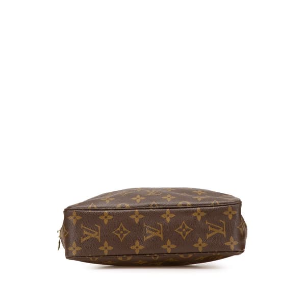 Pre-owned Louis Vuitton Monogram Trousse Toilette 23 Brown