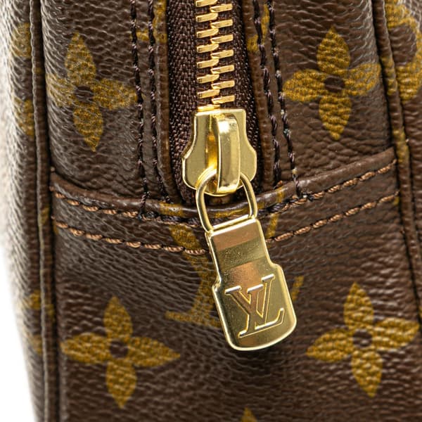 Pre-owned Louis Vuitton Monogram Trousse Toilette 23 Brown