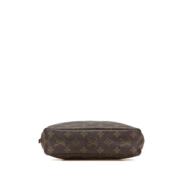 Pre-owned Louis Vuitton Monogram Trousse Toilette 23 Brown