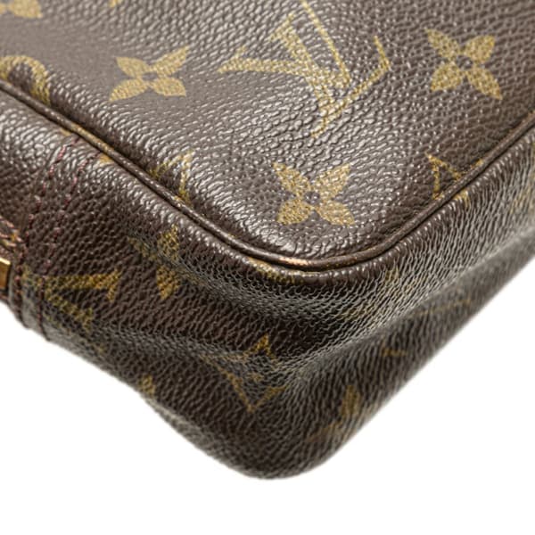 Pre-owned Louis Vuitton Monogram Trousse Toilette 23 Brown