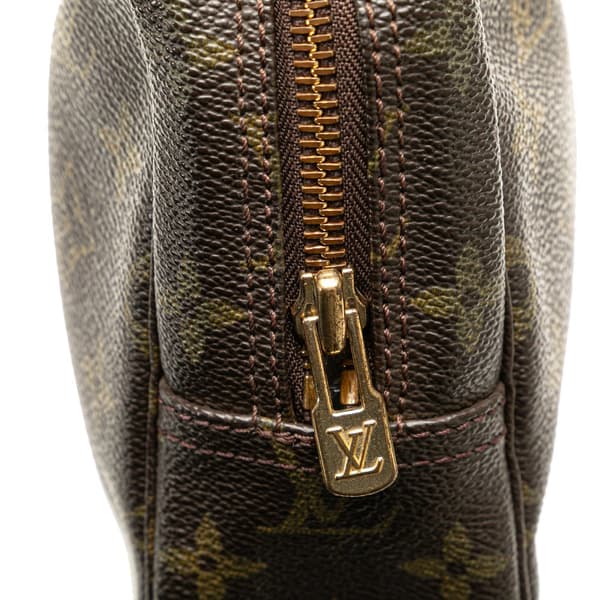 Pre-owned Louis Vuitton Monogram Trousse Toilette 23 Brown