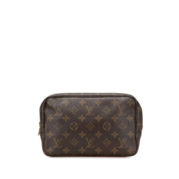 Pre-owned Louis Vuitton Monogram Trousse Toilette 23 Brown