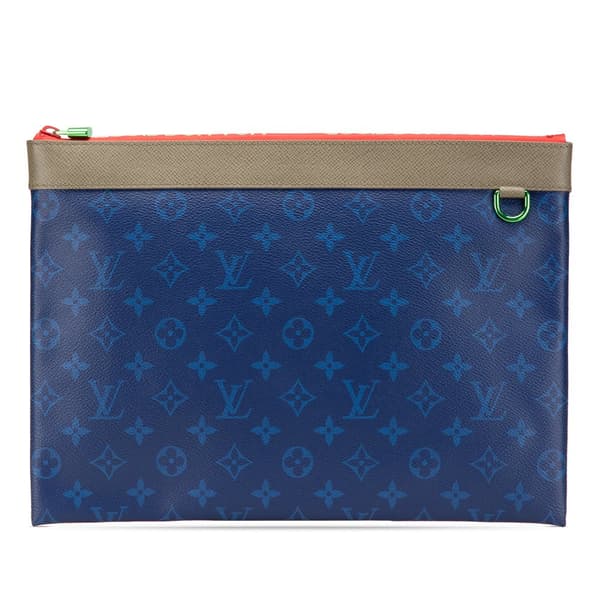 Pre-owned Louis Vuitton Monogram Pacific Outdoor Apollo Pochette Blue