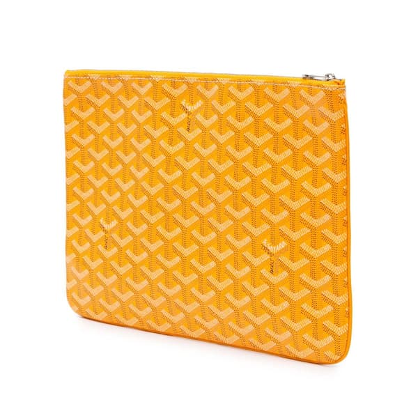 Pre-owned Goyard Goyardine Senat MM Yellow