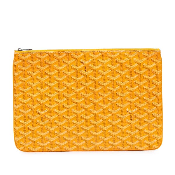 Pre-owned Goyard Goyardine Senat MM Yellow