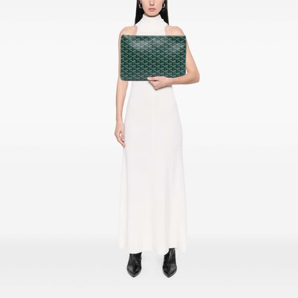 Pre-owned Goyard Goyardine Senat MM Green