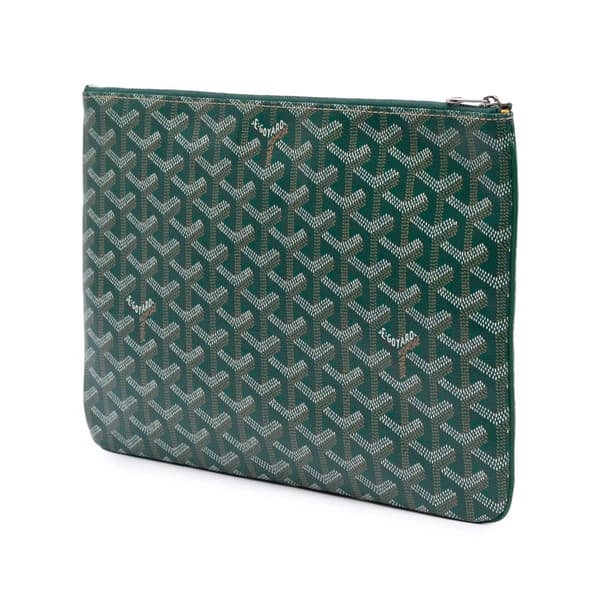 Pre-owned Goyard Goyardine Senat MM Green