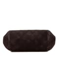 Miniatyrbillede 3 af 10: Pre-owned Chanel CC Quilted Suede Kiss Lock Clutch Brown
