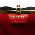 Miniatyrbillede 5 af 10: Pre-owned Chanel CC Quilted Suede Kiss Lock Clutch Brown