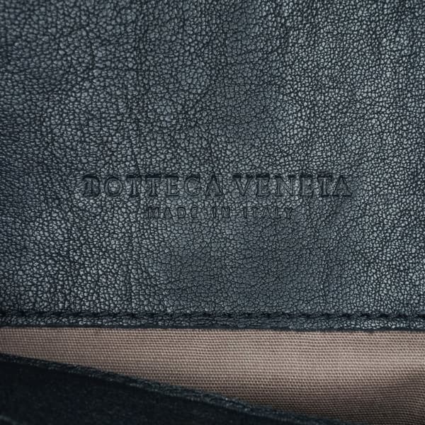 Pre-owned Bottega Veneta Tricolor Nappa Intrecciato Clutch Black