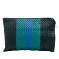 Pikkukuva 1 / 10: Pre-owned Bottega Veneta Tricolor Nappa Intrecciato Clutch Black