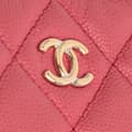 Miniatyrbilde 7 av 10: Pre-owned Chanel Medium Quilted Caviar O Case Clutch Pink