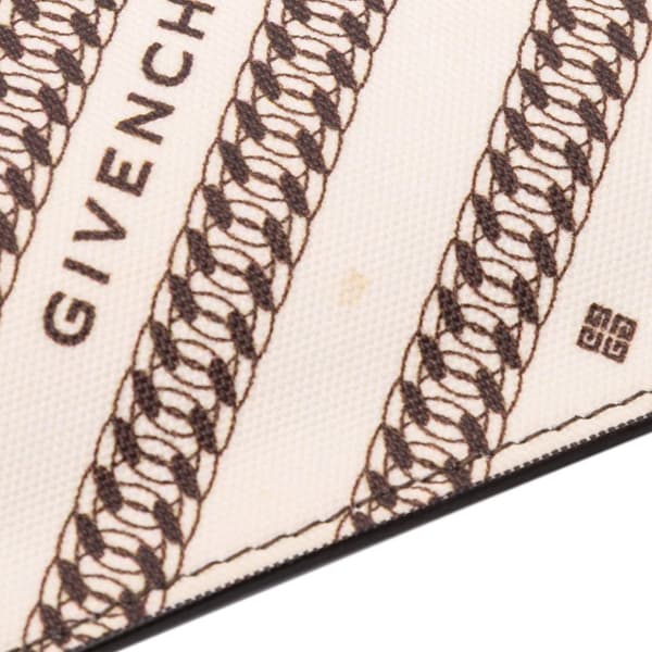 Pre-owned Givenchy Canvas Logo Clutch Brown