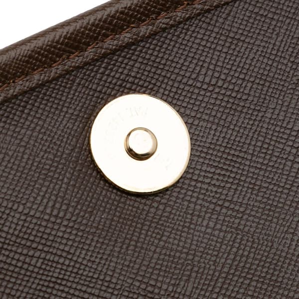 Pre-owned Burberry Vintage Check Nylon Clutch Brown