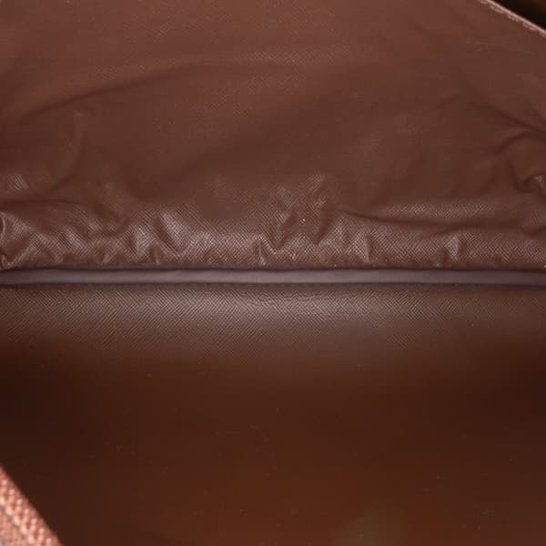 Pre-owned Burberry Vintage Check Canvas Clutch Brown