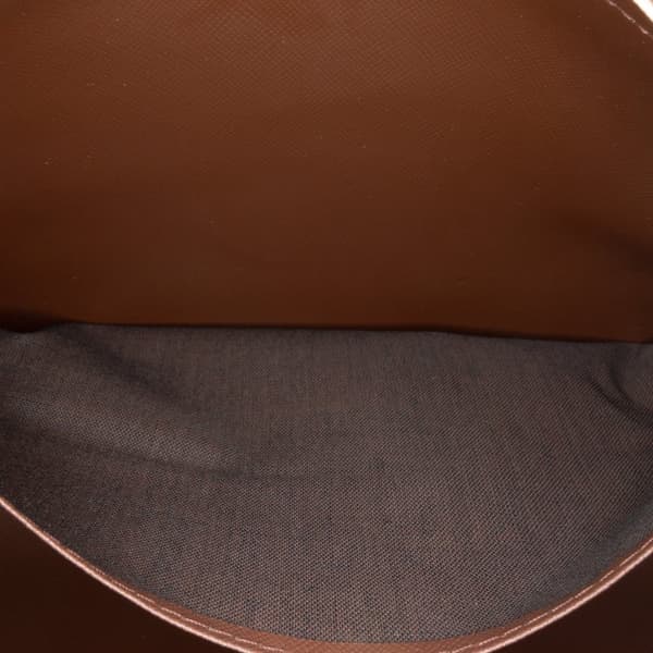 Pre-owned Burberry Vintage Check Canvas Clutch Brown