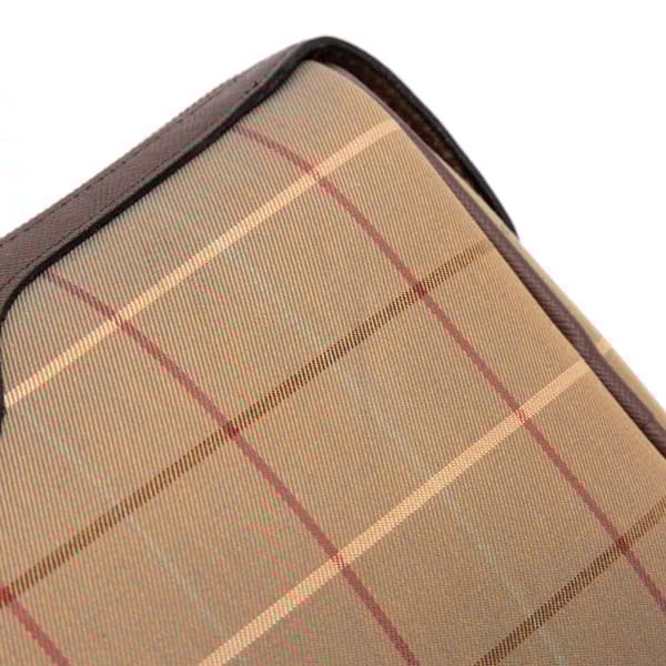 Pre-owned Burberry Vintage Check Canvas Clutch Brown