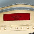 Miniatyrbilde 6 av 10: Pre-owned Valentino Nappa Rockstud Bangle Clutch Blue