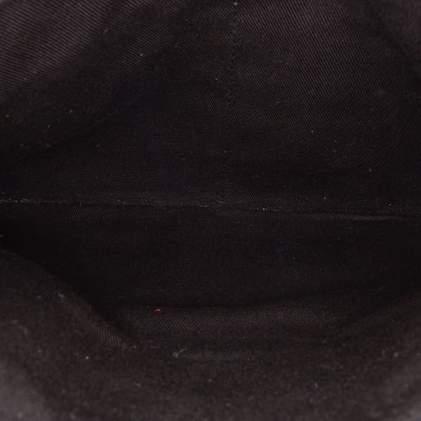 Pre-owned MCM Sambypen Haru Henry Kaiser Visetos Coated Canvas Clutch Black