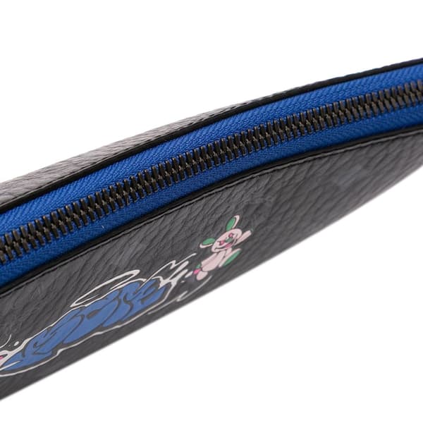 Pre-owned MCM Sambypen Haru Henry Kaiser Visetos Coated Canvas Clutch Black