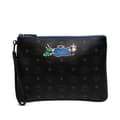 Pikkukuva 1 / 10: Pre-owned MCM Sambypen Haru Henry Kaiser Visetos Coated Canvas Clutch Black