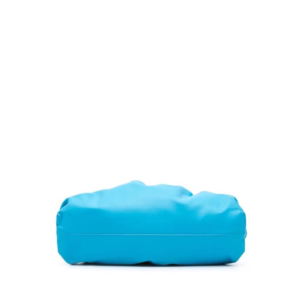 Pre-owned Bottega Veneta Lambskin The Pouch Blue