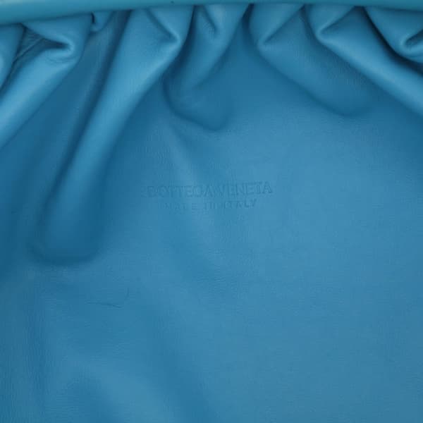 Pre-owned Bottega Veneta Lambskin The Pouch Blue