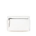 Miniatyrbillede 1 af 10: Pre-owned LOEWE Embossed Leather Anagram Repeat T Clutch White
