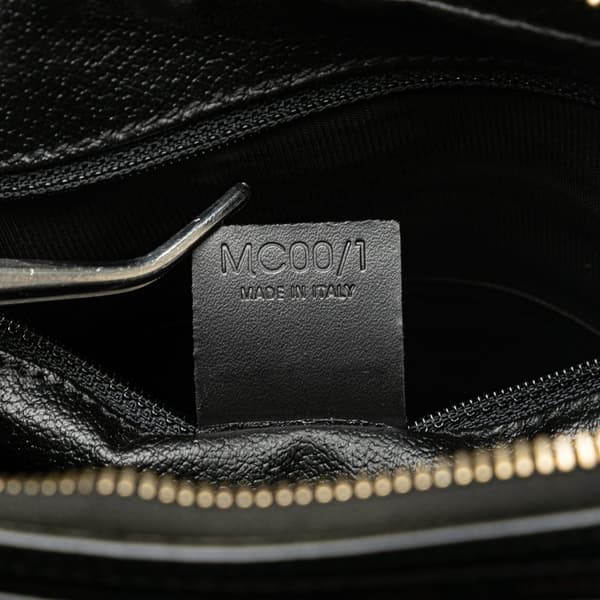 Pre-owned Celine Macadam Coated Canvas Clutch Black