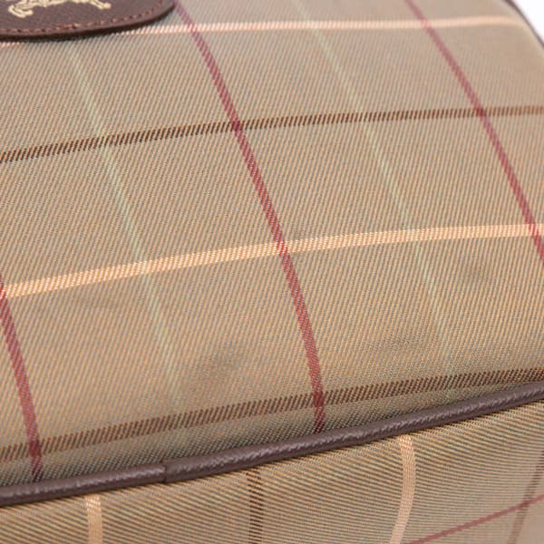 Pre-owned Burberry Vintage Check Canvas Clutch Brown