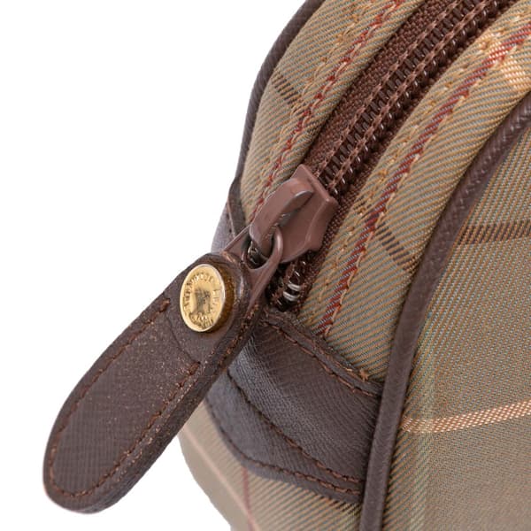 Pre-owned Burberry Vintage Check Canvas Clutch Brown