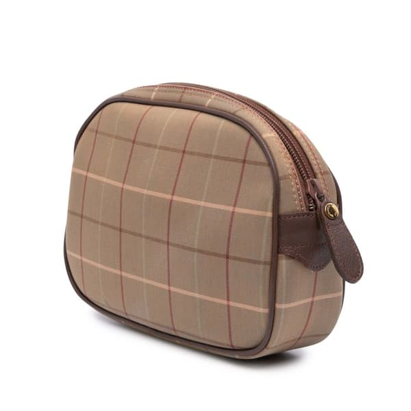 Pre-owned Burberry Vintage Check Canvas Clutch Brown
