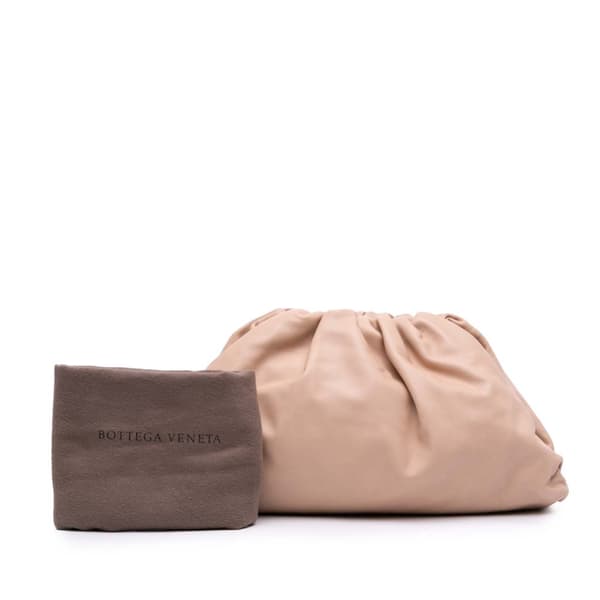 Pre-owned Bottega Veneta Lambskin The Pouch Brown