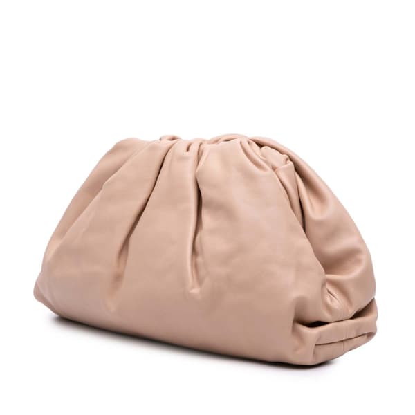 Pre-owned Bottega Veneta Lambskin The Pouch Brown
