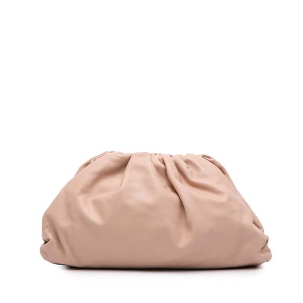 Pre-owned Bottega Veneta Lambskin The Pouch Brown