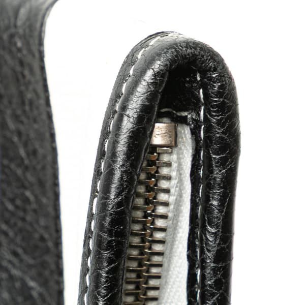 Pre-owned Balenciaga Lambskin Bazar Clutch Black